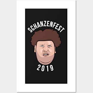 Schanzenfest 2019 Drachenlord Rainer Winkler Illustration Ogre Mett Posters and Art